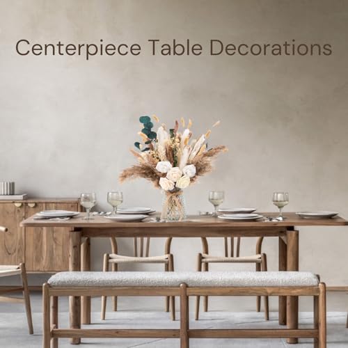 100pcs Artificial Flowers Arrangement With Vase (100 Count)