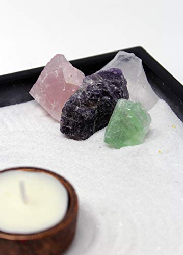 Mini Zen Garden Kit for Desk with Rake