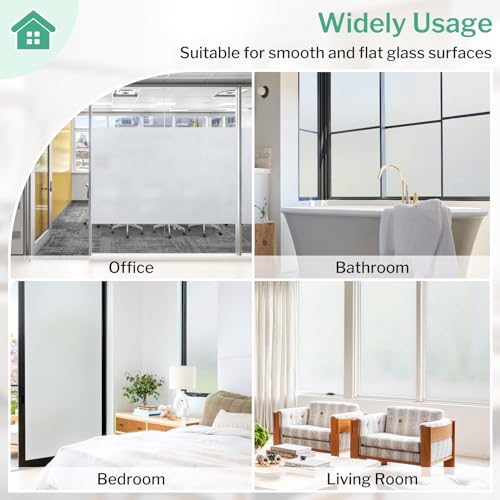 Frosted Glass Window Privacy Film (9.56 Sq Ft)