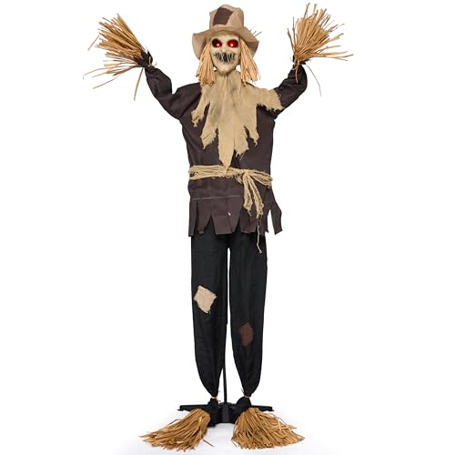 70" Halloween Animatronics Scarecrow Decoration Outdoor