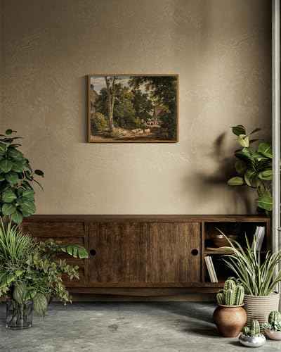 Framed Canvas Wall Art Vintage Decor