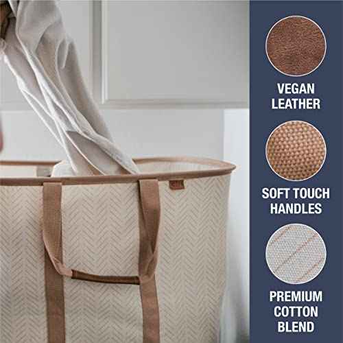 Collapsible Fabric Laundry Basket Tote Premium (2 Count)
