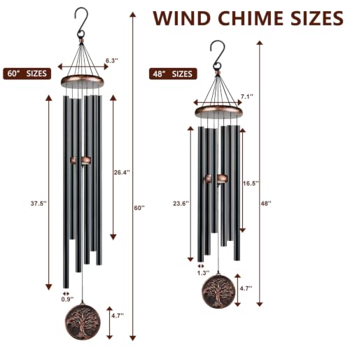 60” Large Wind Chimes for Outside