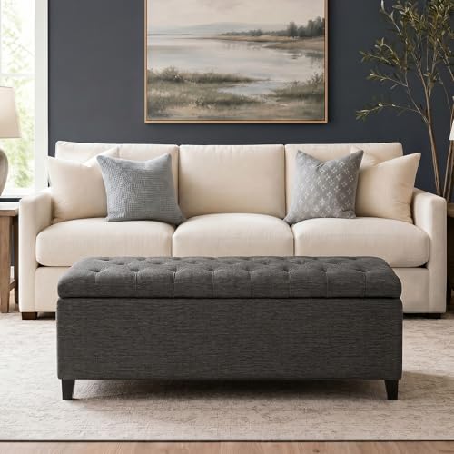 49" Upholstered Storage Bench