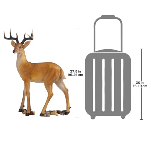 Woodland Buck Deer Garden Statue
