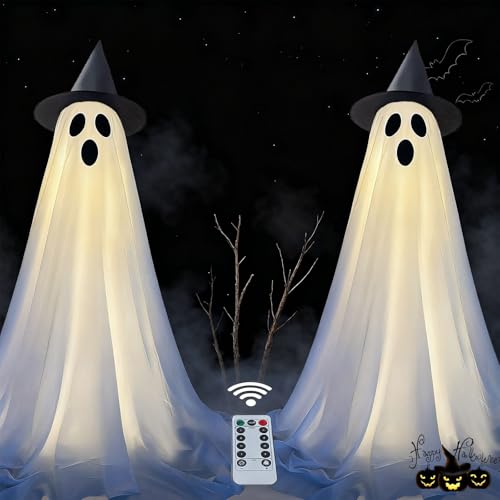 2 Pack Halloween Decorations Outdoor Indoor (Big Ghost)