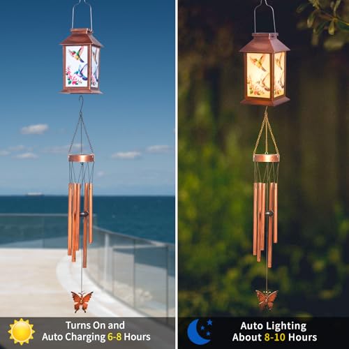Hummingbird Lantern Wind Chimes