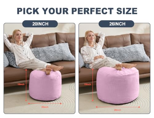 Small Pouf Ottoman Foot Rest Footstool and Ottomans Small for Couch Foot Stools for Living Room