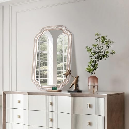 36x24 Inch Scalloped Bathroom Mirror