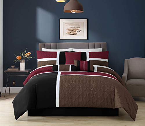 Upland 7 Piece Quilted Patchwork Comforter Set