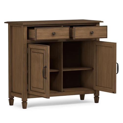 Connaught 40" Solid Wood Cabinet in Rustic Natural Aged Brown