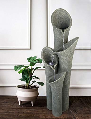 Faux Stone Patio Water Fountain 33 1