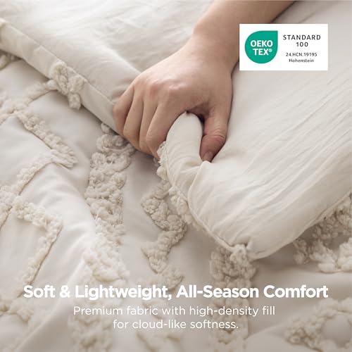 Tufted Boho Comforter Set Full Size