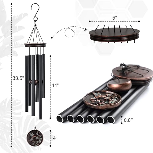 Vintage Wind Chimes for Outside Deep Tone