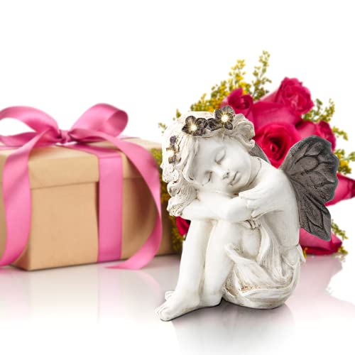 Solar Angel Statue Garden Decor