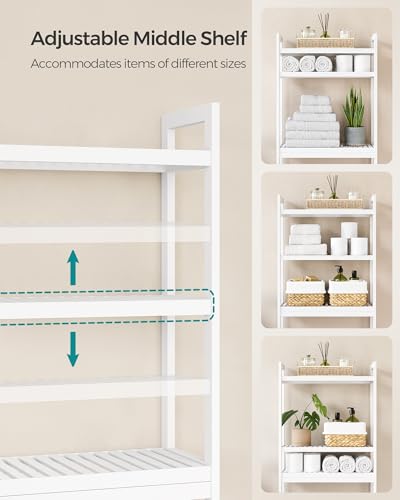 3 Tier Bamboo Over The Toilet Storage