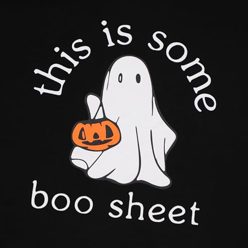 Halloween T Shirts Womens Ghost Cute Funny Letter Print T