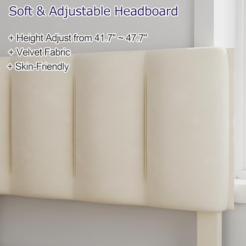 Twin Bed Frame with Storage Drawer