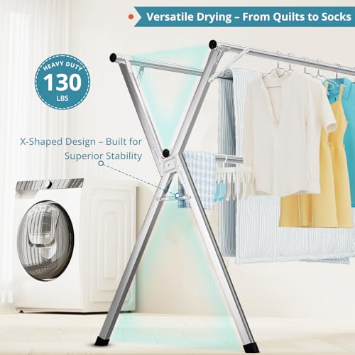 63 Inches Clothes Drying Rack