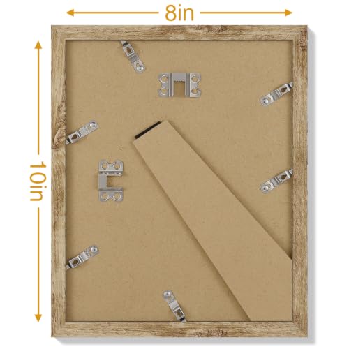 8x10 Picture Frames Set of 9 for Wall Mount & Tabletop (9 Count)