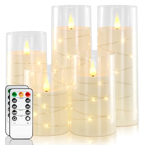 Flickering Flameless Candles (5 Count)