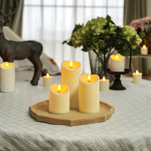 Flameless Candles with Timer and Remote Control (3 Count)
