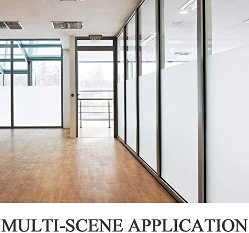 White Frosted Glass Window Privacy Film (19.175 Sq Ft)