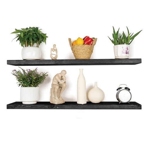 Wood Floating Shelves for Wall 54 inch Set of 2 (2 Count)
