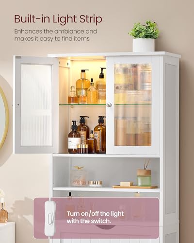 Storage Cabinet with LED Lights
