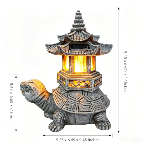 Solar Garden Turtle Statue (621 Count)