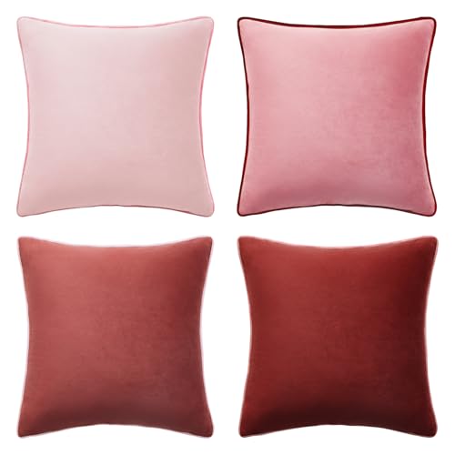Decorative Throw Pillow Covers Cushion Cases (4 Count)