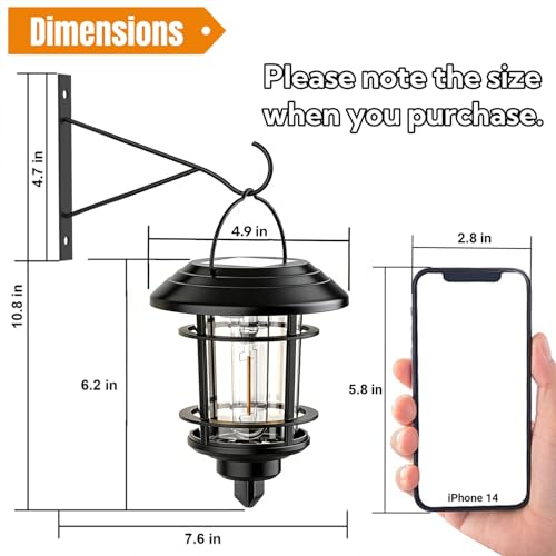 4 Pack Solar Lanterns Outdoor (4 Count)