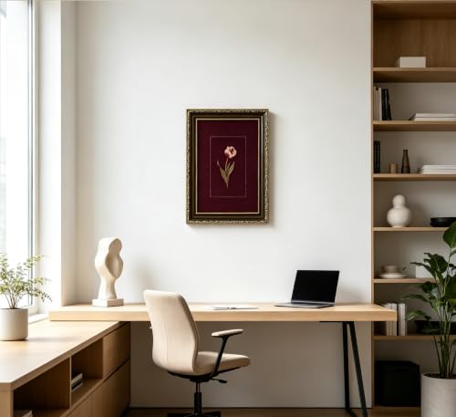 Vintage Gold Framed Tulip Wall Art