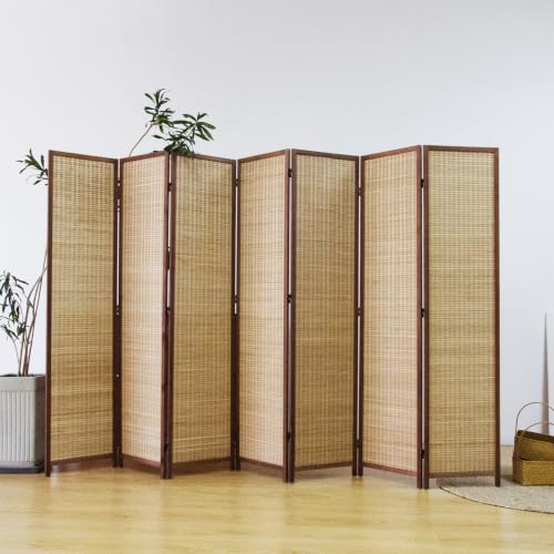 7 Panel Bamboo Room Divider Screen