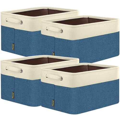 4 Pack Fabric Closet Storage Bins for Shelves (4 Count)