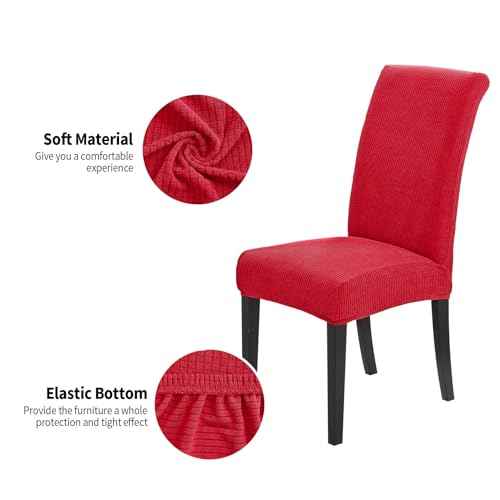 Christmas Chair Covers for Dining Room Set of 4