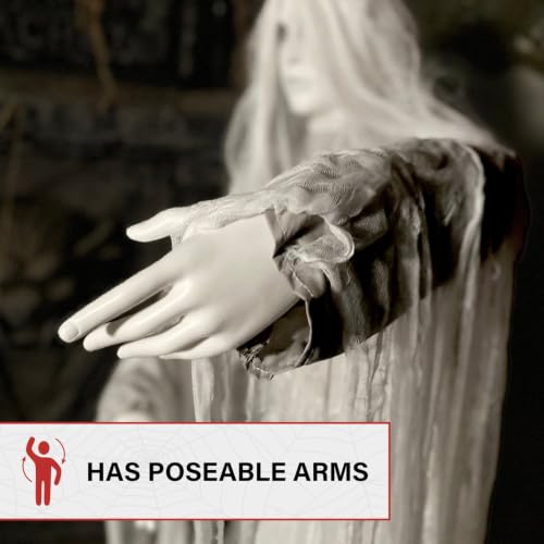 2.6 Ft. Rising Ghost Woman Animatronic with Sound (31" Rising Ghost Woman)