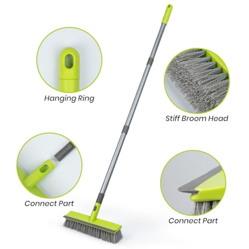 Floor Scrub Brush with 57" Long Handle