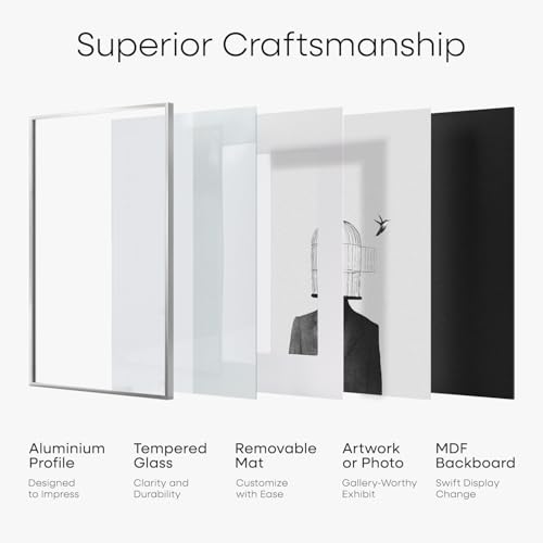 16x20 Silver Diploma Frame
