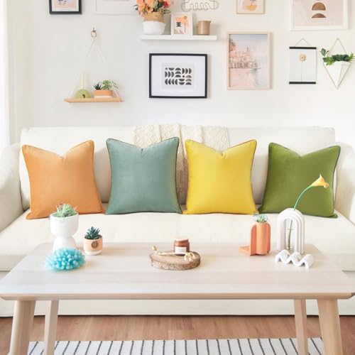 Decorative Throw Pillow Covers Cushion Cases (4 Count)