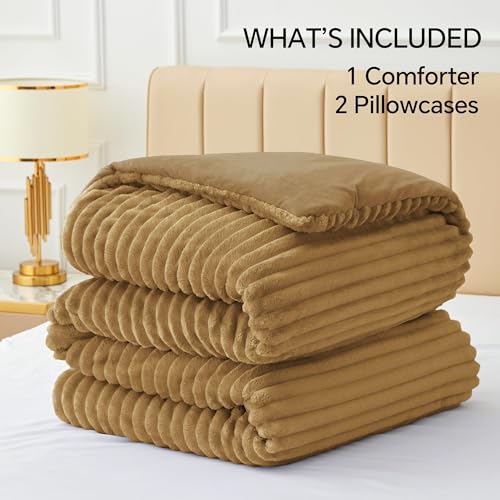 Fleece Full Comforter Set