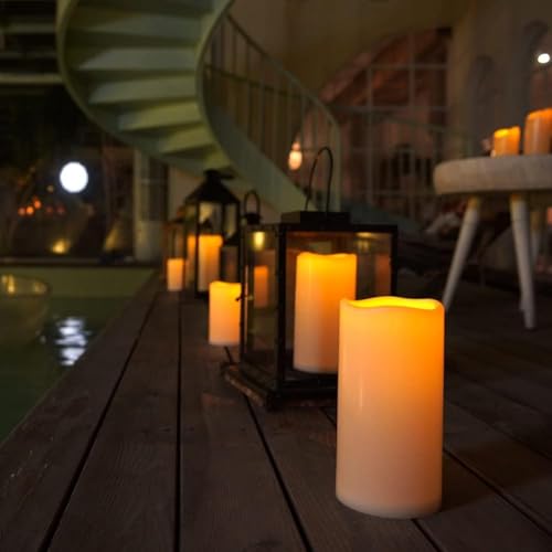 4" x 10" Large Waterproof Outdoor Flameless Candles (4 Count)