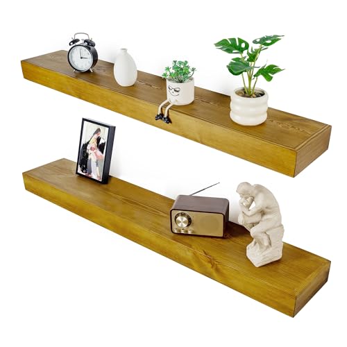 Floating Shelves 3 inch Thick for Wall Set of 2