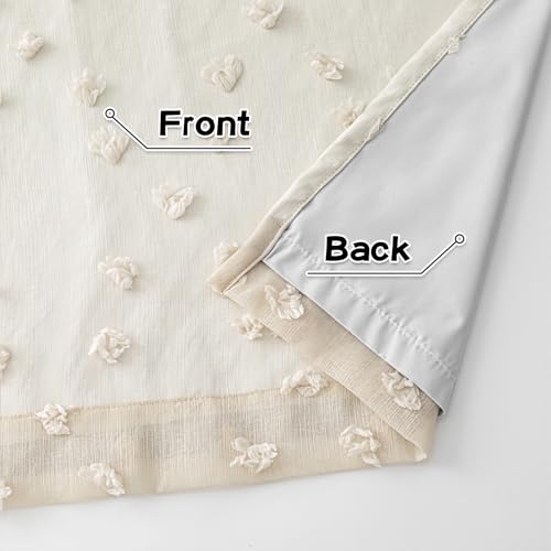 Beige Blackout Curtains for Living Room 84 Inches Long 2 Panels (2 Count)