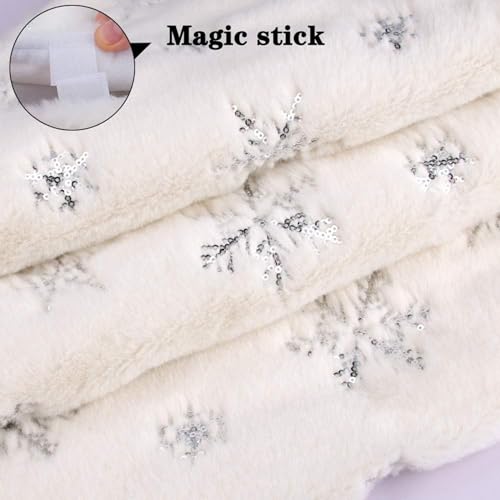 48inch White Christmas Tree Skirt Tree Carpet Blanket