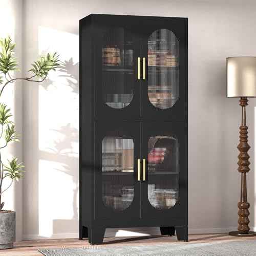 Black Kitchen Pantry Cabinet