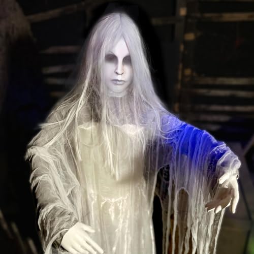 2.6 Ft. Rising Ghost Woman Animatronic with Sound (31" Rising Ghost Woman)