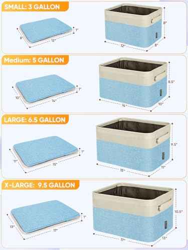 1 Pack Fabric Closet Storage Bins for Shelves