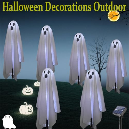 Halloween Solar Ghost Lights Outdoor Decorations (Solar Ghost)