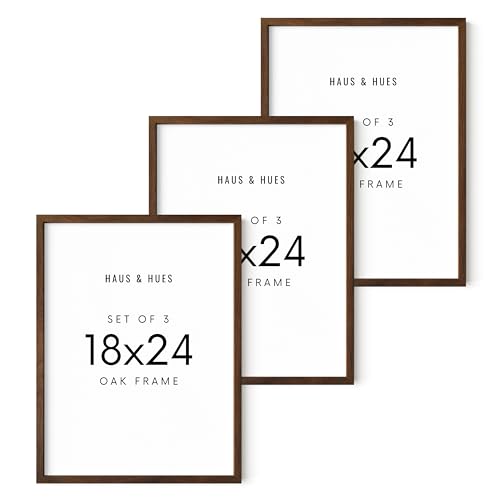 Standalone Walnut Oak Frame Set of 3 (3 Count)